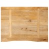 Dessus de table à bord vivant 80x60x2,5 cm bois massif manguier 559609559609