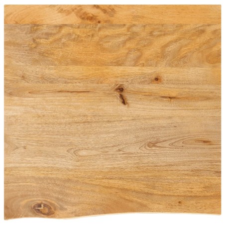 Dessus de table à bord vivant 60x60x2,5 cm bois massif manguier 559617559617