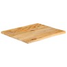 Dessus de table à bord vivant 60x60x2,5 cm bois massif manguier 559617559617