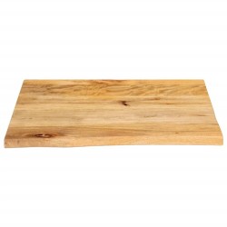 Dessus de table à bord vivant 60x60x2,5 cm bois massif manguier 559617559617