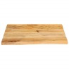 Dessus de table à bord vivant 60x60x2,5 cm bois massif manguier 559617559617