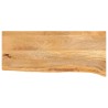 Dessus de table à bord vivant 90x40x3,8 cm bois massif manguier 559621559621