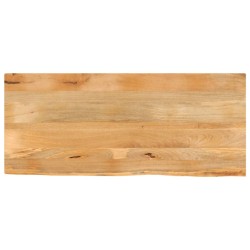 Dessus de table à bord vivant 140x60x3,8cm bois massif manguier 559624559624