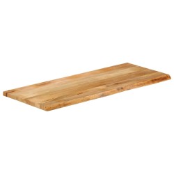 Dessus de table à bord vivant 140x60x3,8cm bois massif manguier 559624559624