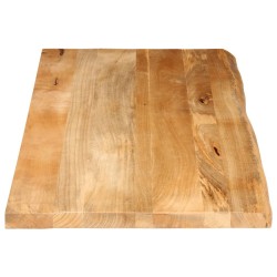 Dessus de table à bord vivant 140x60x3,8cm bois massif manguier 559624559624