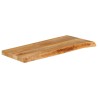 Dessus de table à bord vivant 80x40x2,5 cm bois massif manguier 559625559625