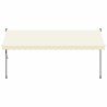 Auvent rétractable crème 400x150 m tissu et acier 559628559628