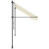 Auvent rétractable crème 400x150 m tissu et acier 559628559628