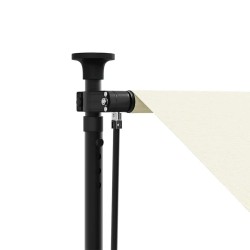 Auvent rétractable crème 400x150 m tissu et acier 559628559628