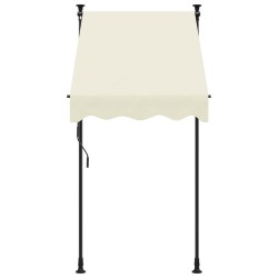 Auvent rétractable crème 100x150 m tissu et acier 559631559631