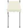 Auvent rétractable crème 100x150 m tissu et acier 559631559631