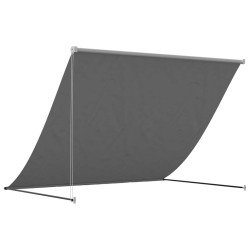 Auvent rétractable anthracite 200x150 m tissu et acier 559632559632