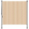 Store roulant d'extérieur orange et blanc 200x270cm tissu acier 559636559636