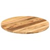 Dessus de table Ø 70x2,5 cm rond bois massif de manguier brut 559638559638