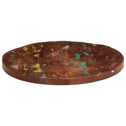 Dessus de table Ø 40x3,8 cm rond bois massif de récupération 559640559640