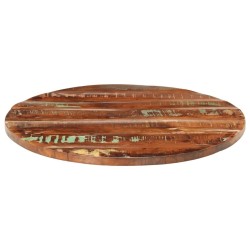 Dessus de table Ø 70x3,8 cm rond bois massif de récupération 559643559643