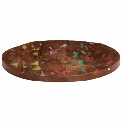Dessus de table Ø 40x2,5 cm rond bois massif de récupération 559645559645