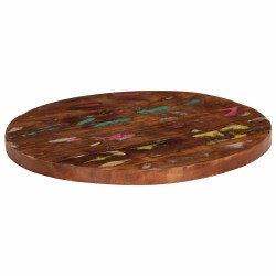 Dessus de table Ø 40x1,5 cm rond bois massif de récupération 559646559646