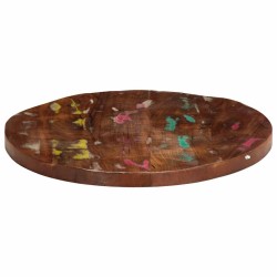 Dessus de table Ø 40x1,5 cm rond bois massif de récupération 559646559646