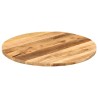 Dessus de table Ø 80x1,5 cm rond bois massif de manguier brut 559647559647
