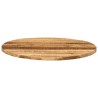 Dessus de table Ø 80x2,5 cm rond bois massif de manguier brut 559648559648