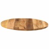 Dessus de table Ø 80x2,5 cm rond bois massif de manguier brut 559648559648