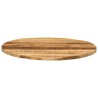 Dessus de table Ø 80x3,8 cm rond bois massif de manguier brut 559649559649