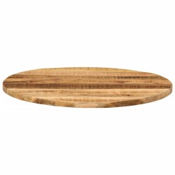 Dessus de table Ø 90x2,5 cm rond bois massif de manguier brut 559650559650