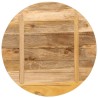 Dessus de table Ø 90x2,5 cm rond bois massif de manguier brut 559650559650