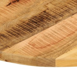 Dessus de table Ø 90x3,8 cm rond bois massif de manguier brut 559651559651