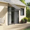 Auvent rétractable anthracite 100x150 m tissu et acier 559653559653