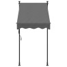 Auvent rétractable anthracite 100x150 m tissu et acier 559653559653