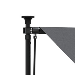Auvent rétractable anthracite 100x150 m tissu et acier 559653559653