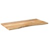 Dessus de bureau avec courbe 140x50x2,5 cm manguier massif brut 559665559665