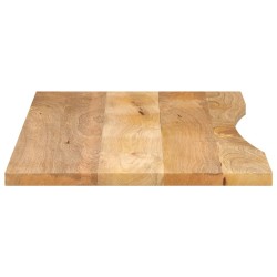 Dessus de bureau avec courbe 140x50x2,5 cm manguier massif brut 559665559665
