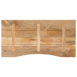 Dessus de bureau avec courbe 140x50x2,5 cm manguier massif brut 559665559665
