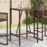 Table de bar d’extérieur marron 70x70x110 cm résine tressée 559672559672