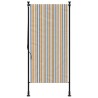 Store roulant d'extérieur jaune et blanc 100x270 cm tissu acier 559675559675