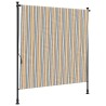 Store roulant d'extérieur jaune et blanc 200x270 cm tissu acier 559676559676