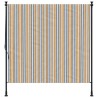 Store roulant d'extérieur jaune et blanc 200x270 cm tissu acier 559676559676