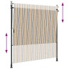Store roulant d'extérieur jaune et blanc 200x270 cm tissu acier 559676559676