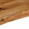 Dessus de table à bord vivant 60x40x2,5 cm bois massif manguier 559681559681