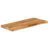 Dessus de table à bord vivant 90x40x2,5 cm bois massif manguier 559682559682