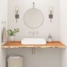Comptoir de salle de bain 140x60x2,5 cm rectangulaire acacia 559683559683