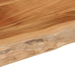 Comptoir de salle de bain 140x60x2,5 cm rectangulaire acacia 559683559683