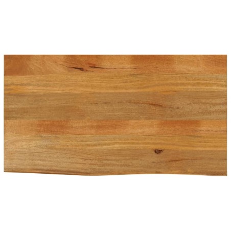 Dessus de table à bord vivant 110x60x2,5cm bois massif manguier 559685559685