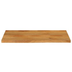 Dessus de table à bord vivant 110x60x2,5cm bois massif manguier 559685559685