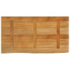 Dessus de table à bord vivant 110x60x2,5cm bois massif manguier 559685559685