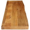 Dessus de table à bord vivant 180x40x2,5cm bois massif manguier 559687559687