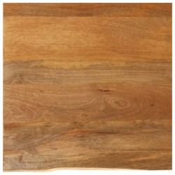 Dessus de table à bord vivant 60x60x2,5 cm bois massif manguier 559688559688